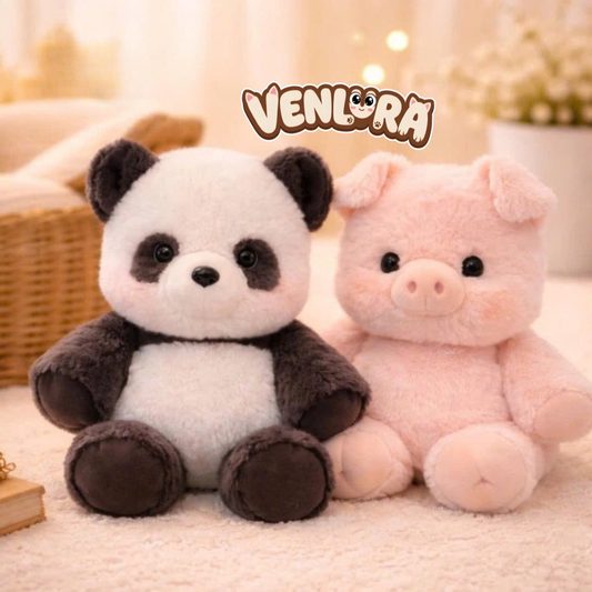 Floofies™ Poppy 🐷 And Bamboo 🐼