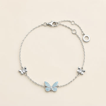 Luminous Dream Blue Butterfly Bracelet
